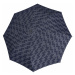 Modrý Mini Slim dámský mechanický skládací plochý deštník Adrin Doppler