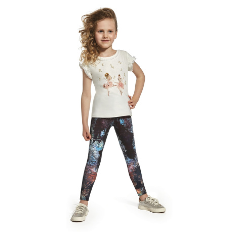 Bas Bleu SHIMER girls' elastic leggings with a comfortable welt