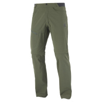 Salomon WAYFARER ZIP OFF PANTS M LC1741100 - forest night