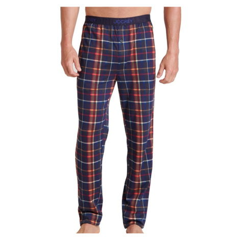 Pánské pyžamové kalhoty Jockey 500756H Jalapeno red | modrá