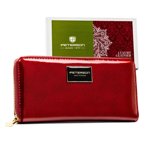 Velká, dámská peněženka z lakované kůže Peterson