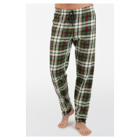 Pyžamové kalhoty Italian Fashion Seward - pánské bavlněné Tmavě zelená