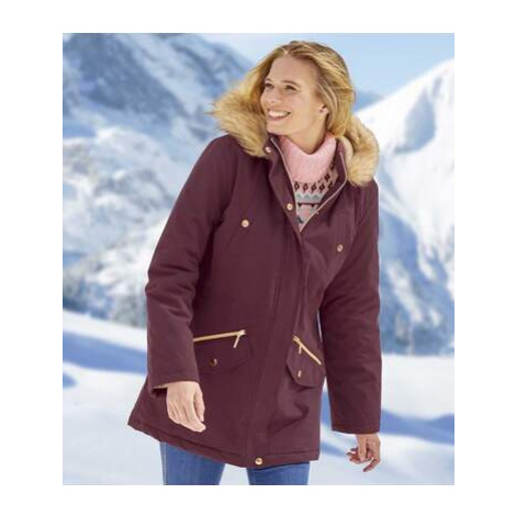 Parka Atlas for Women s kapucí lemovanou umělou kožešinou