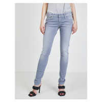 Světle šedé dámské skinny fit džíny Pepe Jeans - Dámské