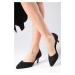 Mio Gusto Rene Black Color Suede Low Heeled Women's Shoes