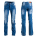 W-TEC Lustipa Dámské moto jeansy modrá