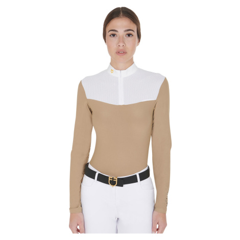 Triko závodní Mesh EQUESTRO, dámské, beige