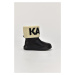 Sněhule karl lagerfeld karl logo ankle boot černá