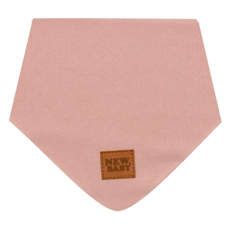 Kojenecký bavlněný šátek na krk New Baby Favorite růžový