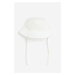 H & M - Bavlněný klobouk bucket - bílá