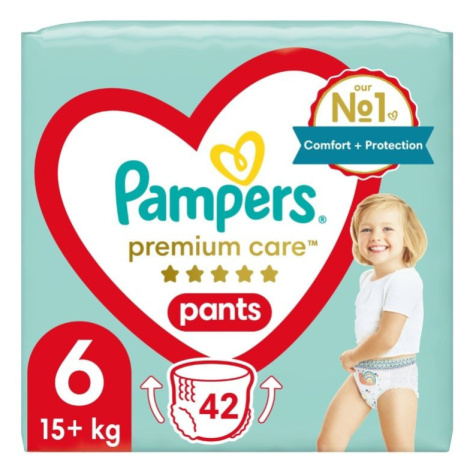 Pampers Premium Care vel. 6 15+ kg plenkové kalhotky 42 ks