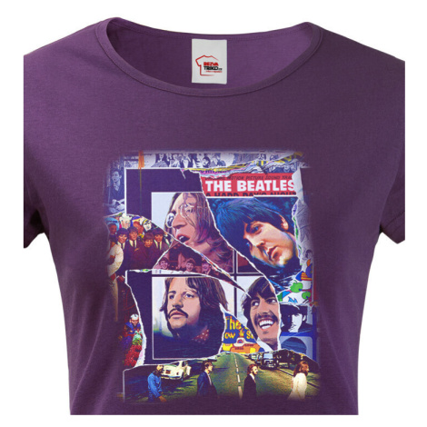 Dámské tričko s potiskem rockové kapely The Beatles 2 - parádní tričko s kvalitním potiskem BezvaTriko
