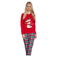 Dívčí dlouhé pyžamo Cornette 592-594/172 Snowman 2