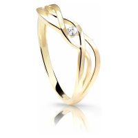Cutie Jewellery Jemný prsten ze žlutého zlata Z6712-1843-10-X-1 50 mm