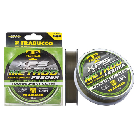 Trabucco vlasec t-force xps method feeder zelená 150 m-průměr 0,22 mm / nosnost 6,9 kg