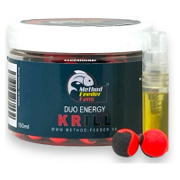 Method feeder fans pop up duo energy 12 mm 150 ml + sprej esence 2 ml - krill