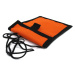Oranžovočerné textilní dětské pouzdro na krk Kaitlin HG Style