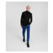 Svetr karl lagerfeld jeans klj lightweight turtleneck černá