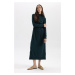 DEFACTO Half Turtleneck Long Sleeve Maxi Knitwear Dress