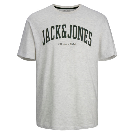 Jack&Jones Pánské triko JJEJOSH Relaxed Fit 12236514 White Melange Jack & Jones