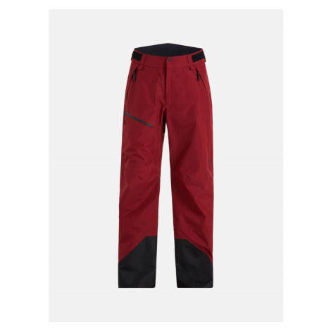 Lyžařské kalhoty peak performance m vertical 3l gore-tex pants červená
