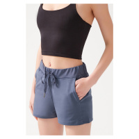 LOS OJOS Women's Anthracite Pocketed Elastic Waist Basic Fit Sports