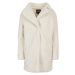 Kabát Ladies Oversized Sherpa Coat - whitesand