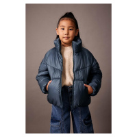 DEFACTO Girl Water Repellent Stand Collar Pocket Zippered Puffer Jacket