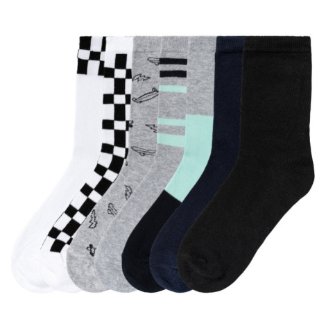 pepperts!® Chlapecké ponožky s BIO bavlnou, 7 párů (šedá/modrá/černá/bílá)