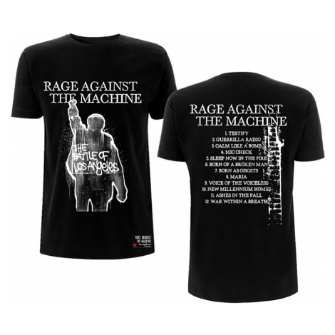 Rage Against The Machine tričko, Bola Album Cover Tracks Black, pánské Probity Europe Ltd