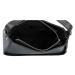Trendy dámská kožená kabelka Maya, černá