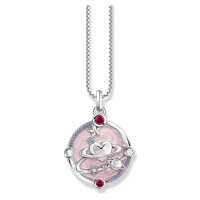 Thomas Sabo PE959-340-9 Silver pendant with pink enamel