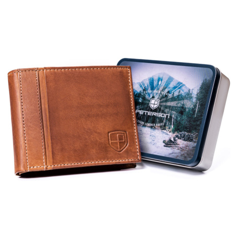Pánská kožená peněženka na karty RFID Protect Peterson