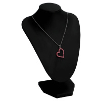 Něžný dámský náhrdelník s chirurgické oceli Love Red 1