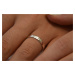 OLIVIE Snubní stříbrný prsten MATE 7481