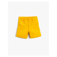 Koton Above the Knee Shorts With Pockets With Button