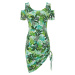 Bonprix BODYFLIRT šaty s prostřihy Barva: Zelená, Mezinárodní