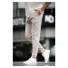 Madmext Checked Beige Jogger