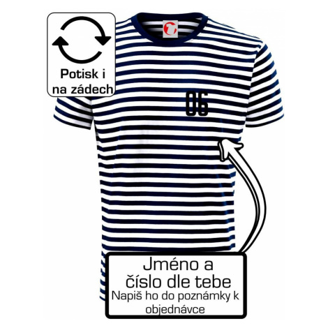 Fotbalový dres - vlastní jméno a číslo - Unisex triko na vodu