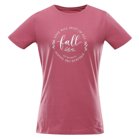 Dámské bavlněné triko Alpine Pro ALLONA - růžová