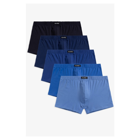 Pánské boxerky Atlantic 5 Pack boxerky 5SMH-002 - mix barev Tmavě modrá