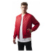 Bunda Urban Classics Diamond Quilt Leather Imitation Jacket - fire red