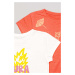 Dětské bavlněné tričko zippy 2-pack bílá barva
