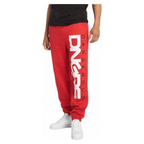 Dangerous DNGRS kalhoty pánské Sweat Pant Classic in red