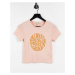 Miss Selfridge short sleeve always bring your own sunshine slogan t-Shirt-Orange