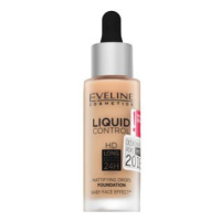 Eveline Liquid Control HD Mattifying Drops Foundation dlouhotrvající make-up s matujícím účinkem