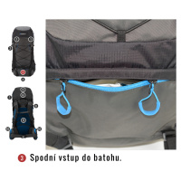 Batoh Ultralight HUSKY Ribon 60l vínová