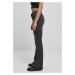 Dámské kalhoty // Urban classics Ladies High Waist Flared Denim Pants black washed