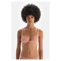 Dagi Salmon Soft Bra with Lace Piping Detail