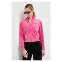 Mikina Guess COUTURE dámská, růžová barva, s aplikací, V3BQ22 KBXI2
